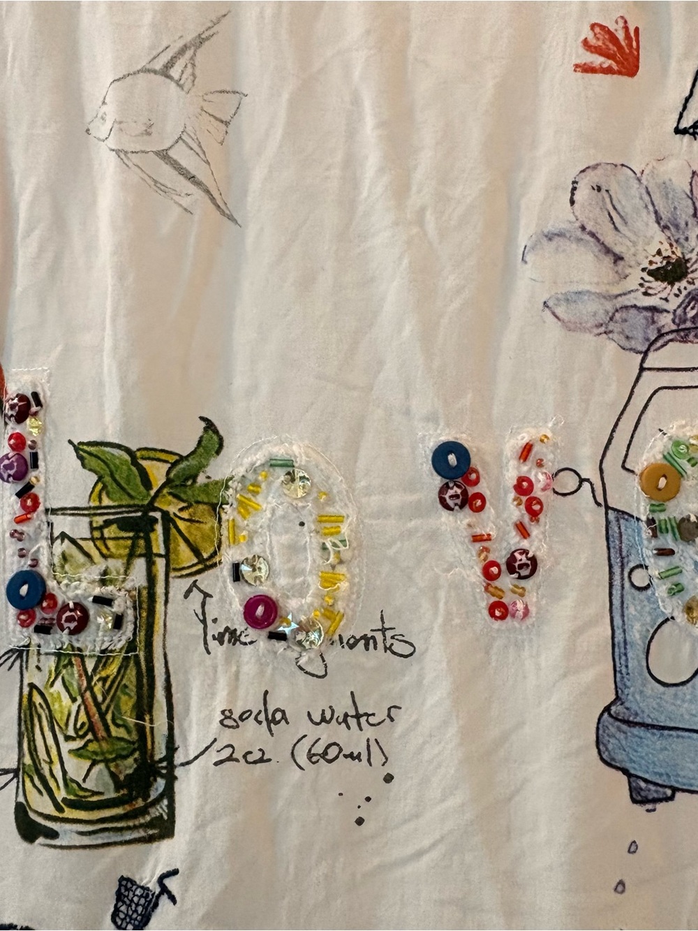 Desigual White Embroidered Floral Sleeveless Top - Picture 5 of 10